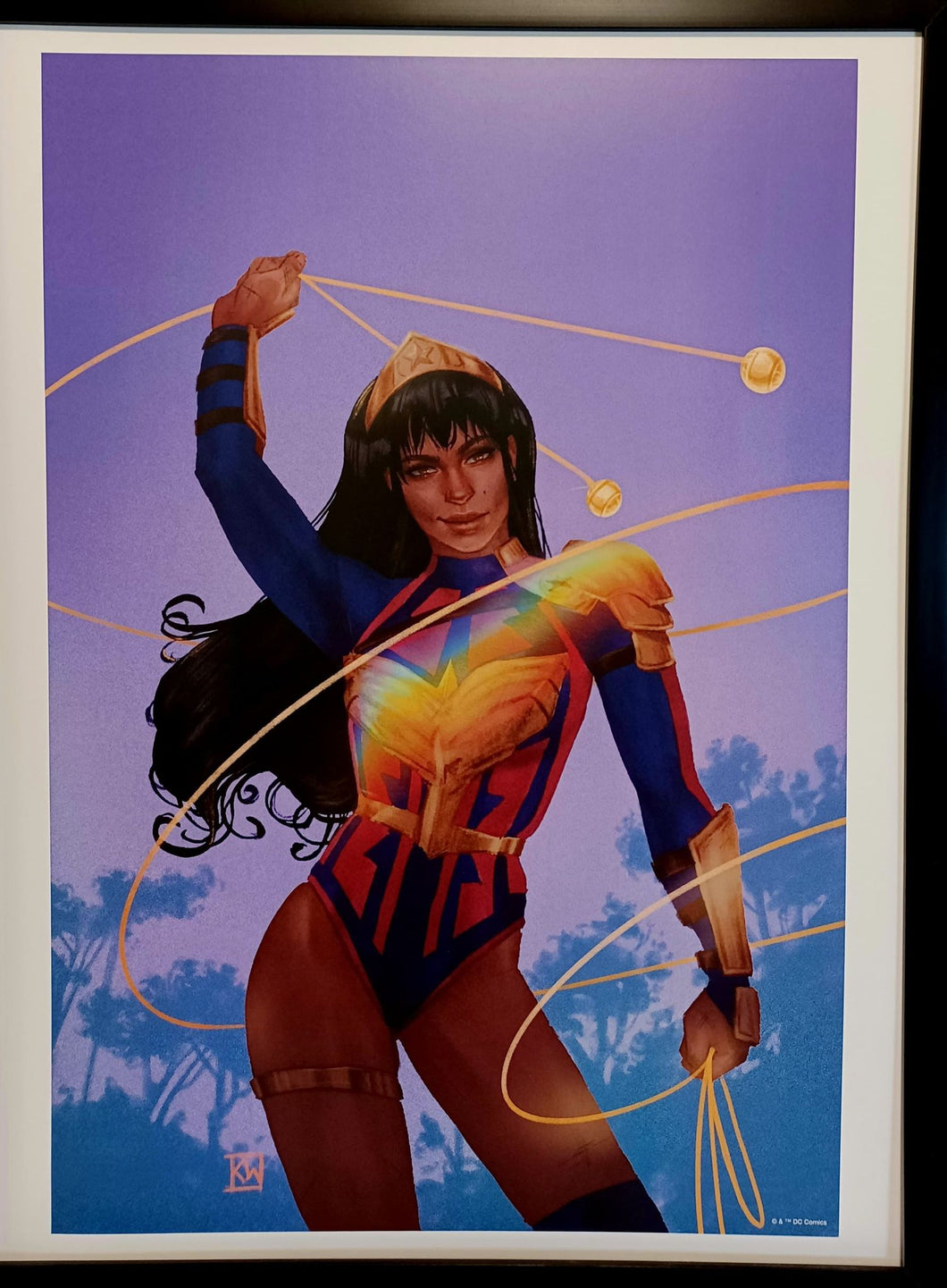 Wonder Girl by Kevin Wada FRAMED 12x16 LGBTQ Art Print DC Gay Pride Comics Poster