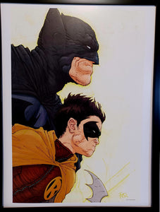 Batman and Robin by Frank Quitely FRAMED 12x16 Art Print DC Comics Poster