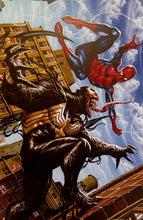 Load image into Gallery viewer, Spider-Man vs. Venom by Mark Brooks 9.5x14.25 Art Poster Print New Marvel Comics
