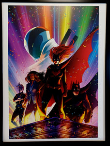 Batwoman Batman by Jen Bartel FRAMED 12x16 LGBTQ Art Print DC Gay Pride Comics Poster