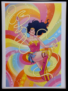 Wonder Woman by Paulina Ganucheau FRAMED 12x16 LGBTQ Art Print DC Gay Pride Comics Poster
