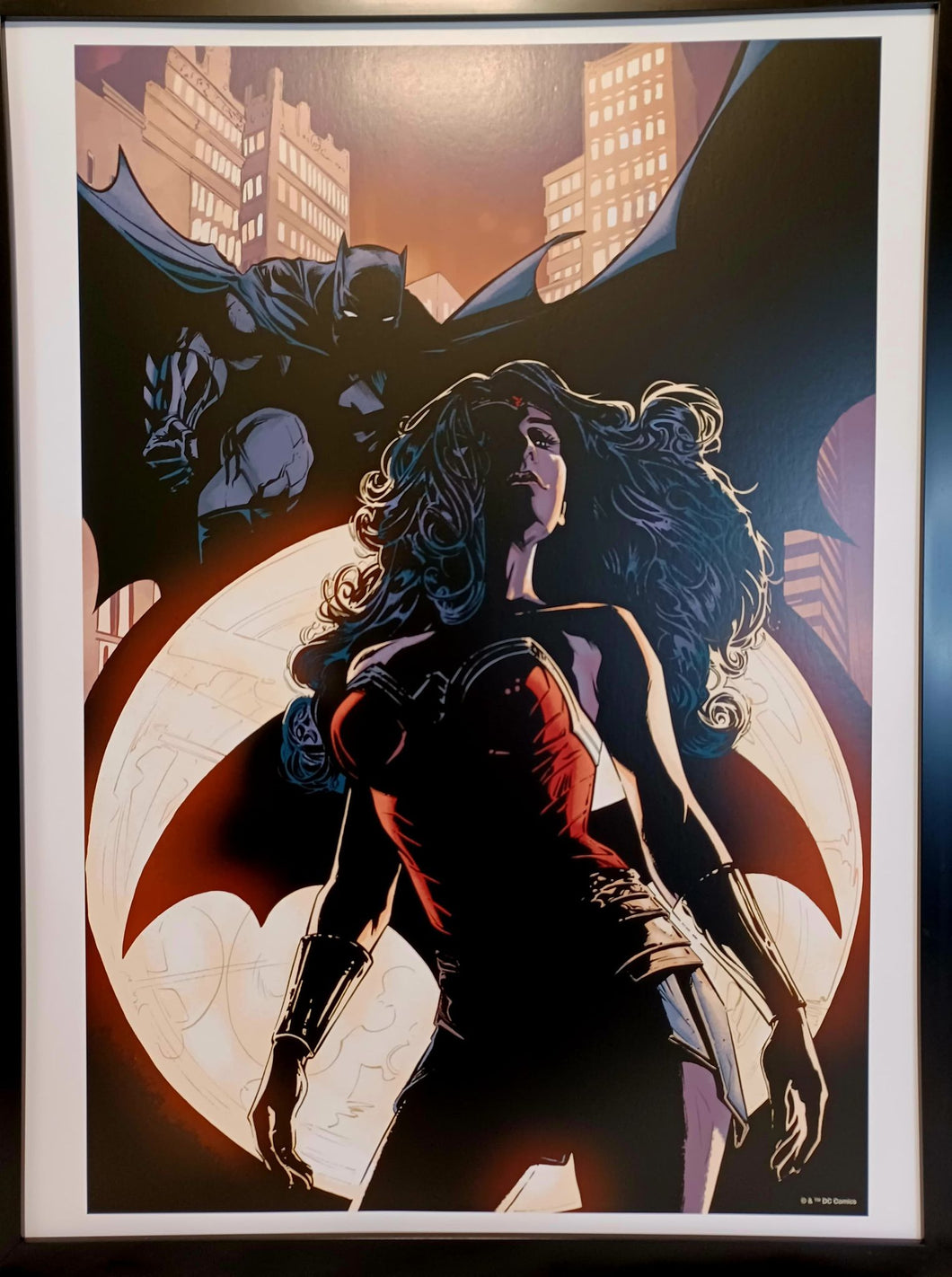 Wonder Woman & Batman by Joelle Jones FRAMED 12x16 Art Print DC Comics Poster