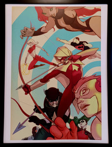 Team Green Arrow by James Jean FRAMED 12x16 Art Print DC Comics Poster