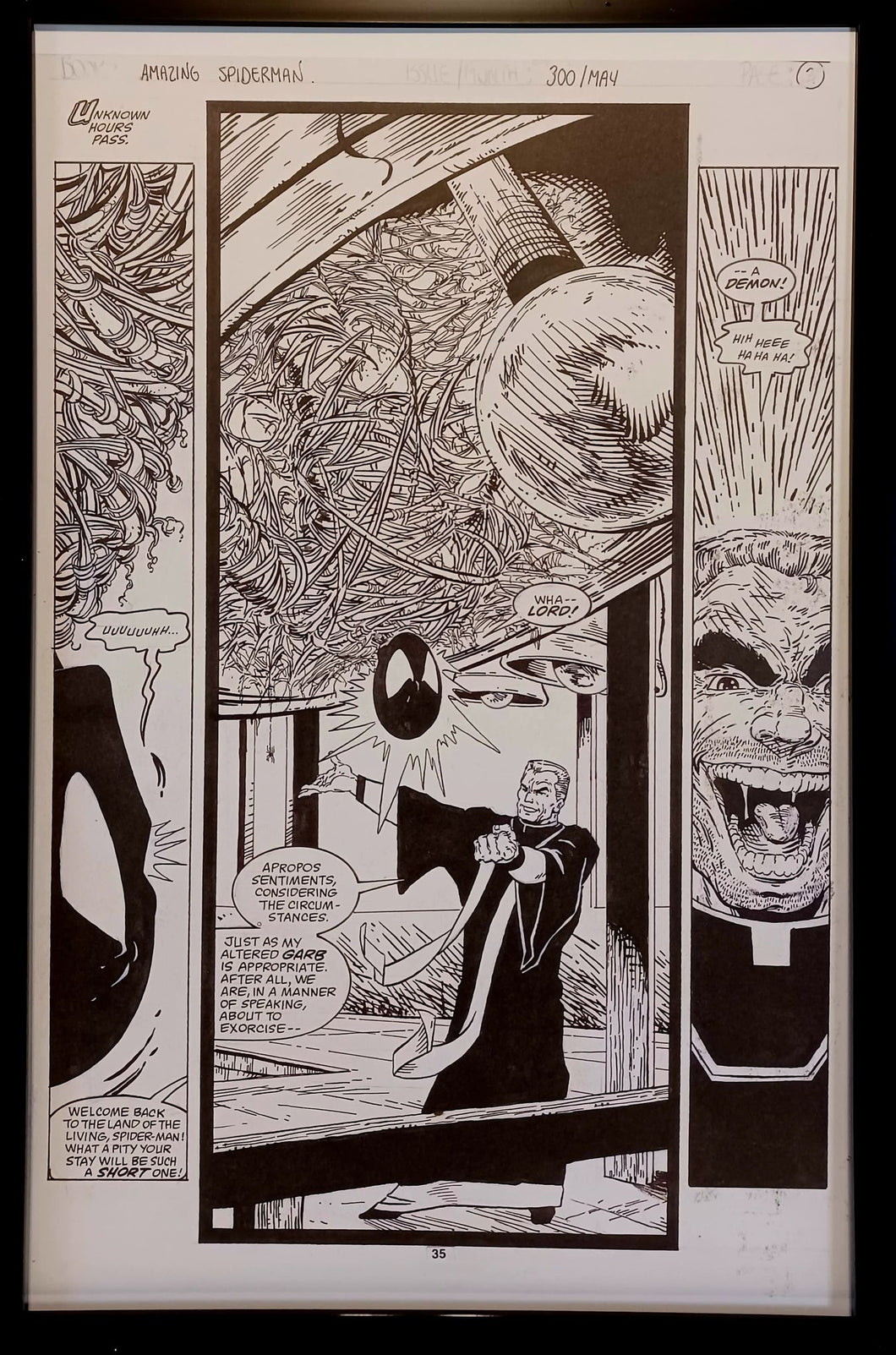 Amazing Spider-Man #300 pg. 31 by Todd McFarlane 11x17 FRAMED Original Art Print Comic Poster