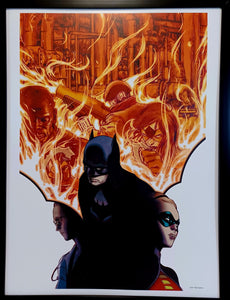 Batman & Robin by James Jean FRAMED 12x16 Art Print DC Comics Poster