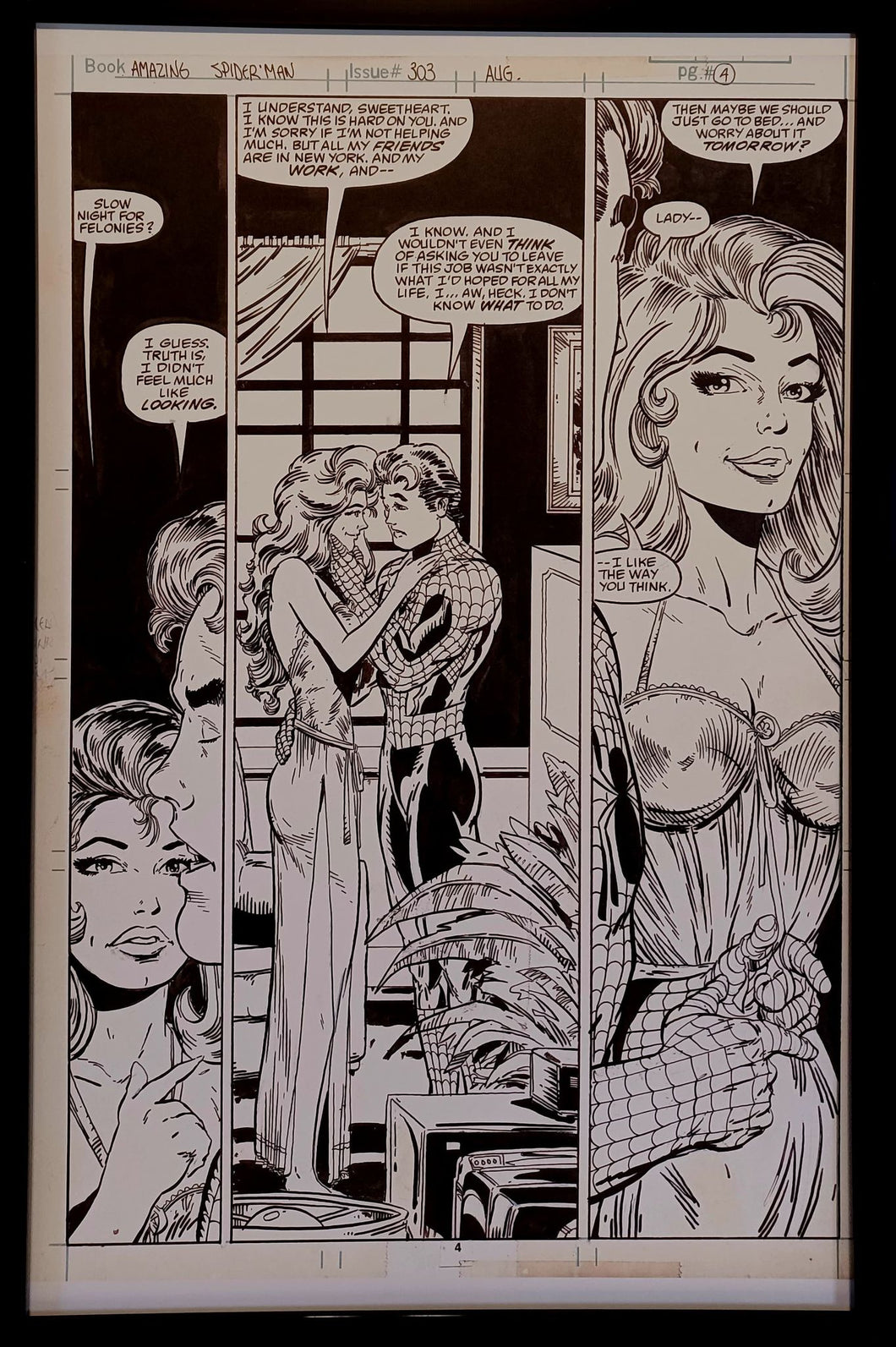 Amazing Spider-Man #303 pg. 4 by Todd McFarlane 11x17 FRAMED Original Art Print Comic Poster