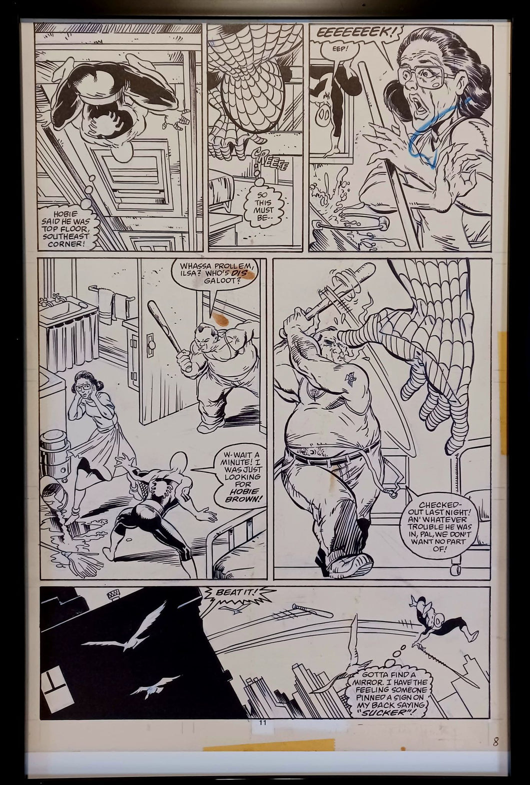 Amazing Spider-Man #305 pg. 8 by Todd McFarlane 11x17 FRAMED Original Art Print Comic Poster