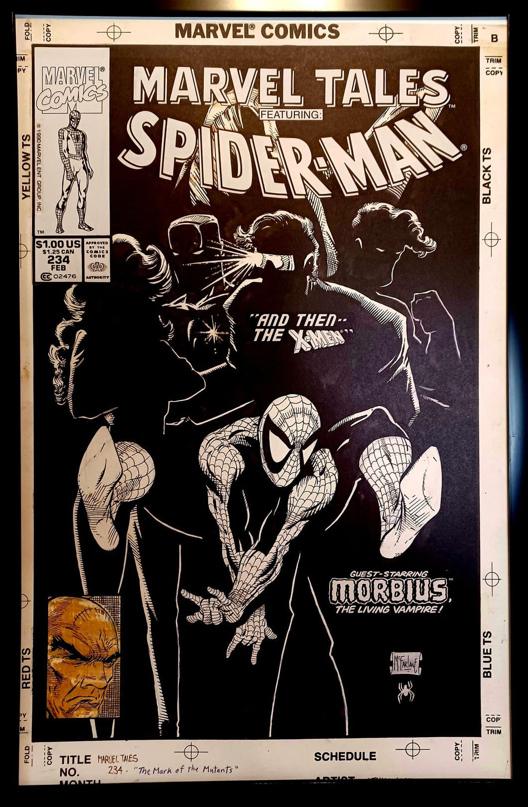 Marvel Tales #234 by Todd McFarlane 11x17 FRAMED Original Art Print Comic Poster