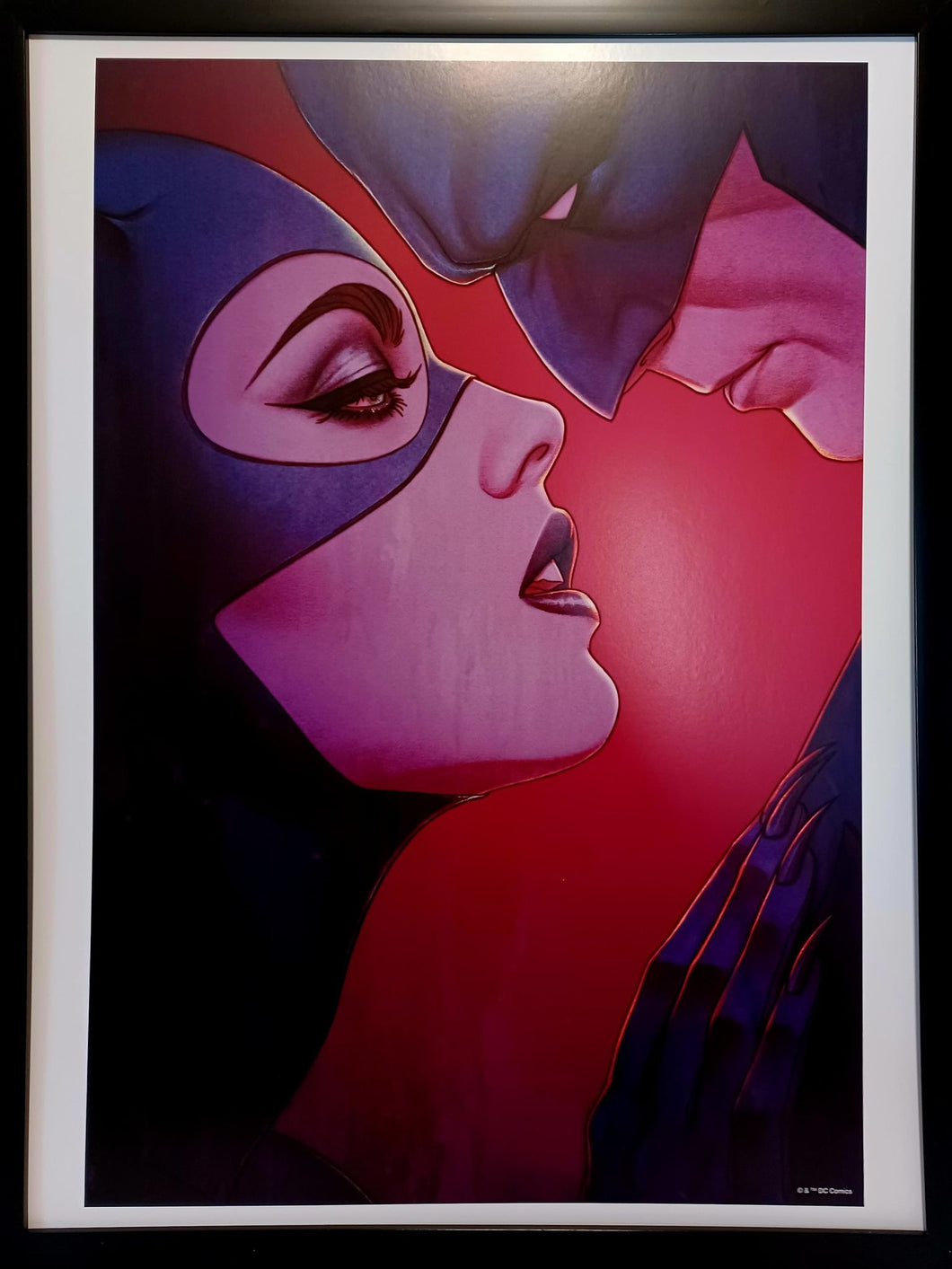 Catwoman & Batman by Jenny Frison FRAMED 12x16 Art Print DC Comics Poster