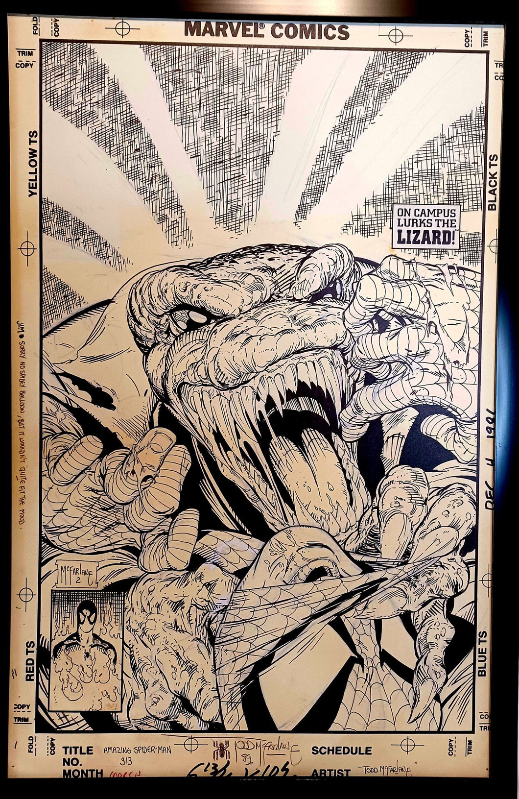 Amazing Spider-Man #313 by Todd McFarlane 11x17 FRAMED Original Art Print Comic Poster