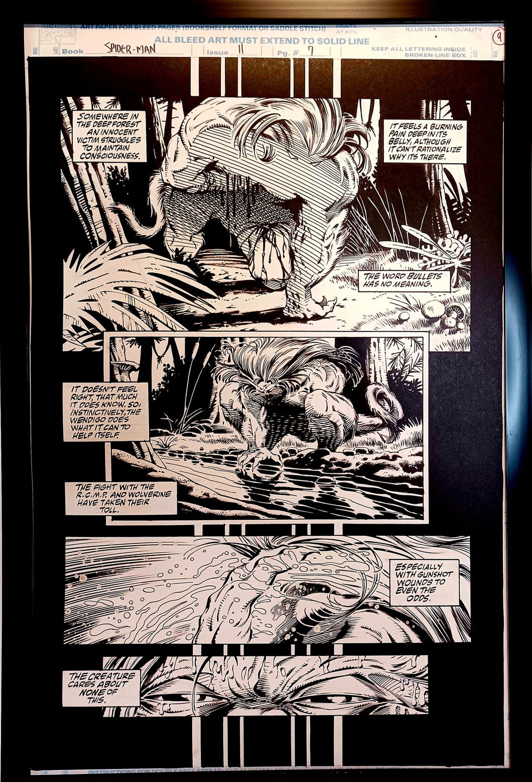 Spider-Man #11 pg. 7 by Todd McFarlane 11x17 FRAMED Original Art Print Comic Poster