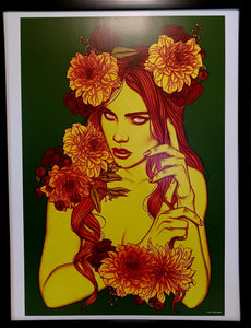 Poison Ivy by Jenny Frison FRAMED 12x16 Art Print DC Comics Poster
