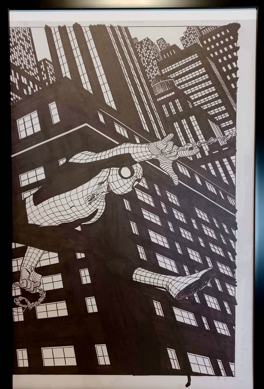 Amazing Spider-Man #600 John Romita Jr 11x17 FRAMED Original Art Poster