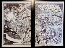 Load image into Gallery viewer, Uncanny X-Men #304 by John Romita Jr Set of 2 11x17 FRAMED Original Art Poster Print
