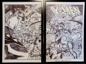 Uncanny X-Men #304 by John Romita Jr Set of 2 11x17 FRAMED Original Art Poster Print