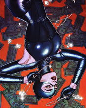 Load image into Gallery viewer, Catwoman by Jenny Frison FRAMED 12x16 Art Print DC Comics Poster
