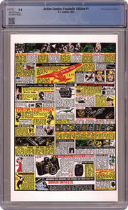 Action Comics #1 Facsimile Edition CGC 9.8 (1st Superman, DC Comics)
