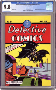 Detective Comics #27 Facsimile Edition CGC 9.8 - 1st Batman (DC Comics)