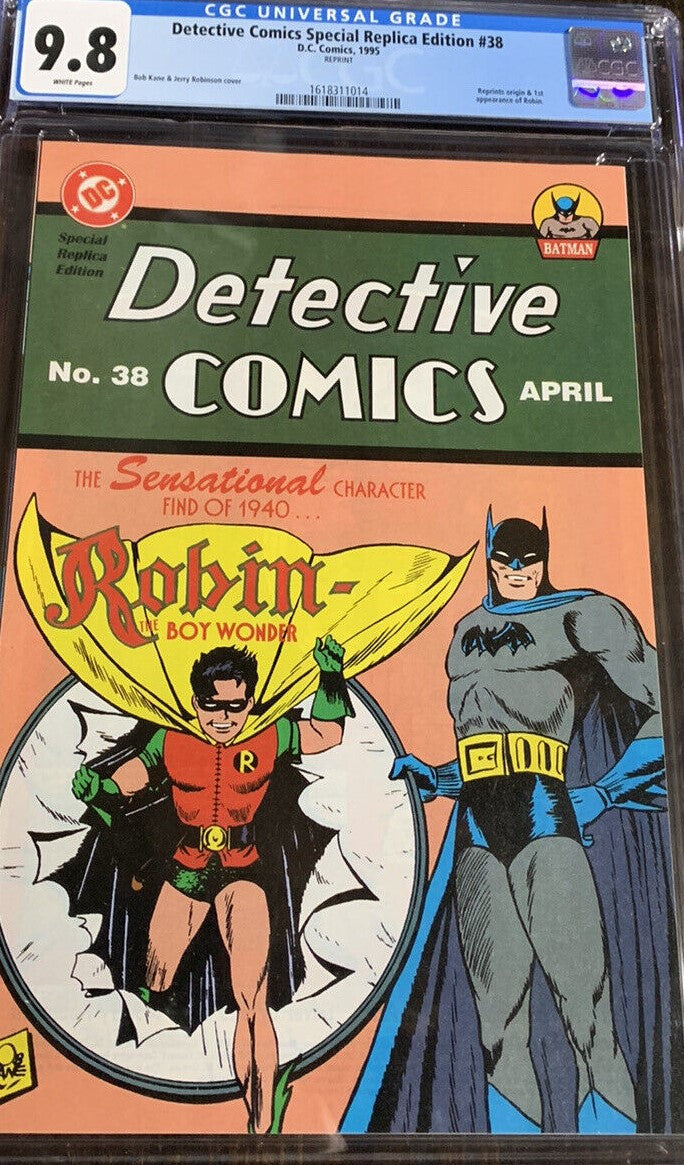 Detective Comics #38 Special Replica Edition CGC 9.8 (1995, DC Comics)