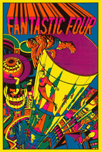 Load image into Gallery viewer, Fantastic Four by Jack Kirby 20x30 Black Light Art Marvel Comics Poster Third Eye Print
