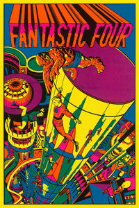 Fantastic Four by Jack Kirby 20x30 Black Light Art Marvel Comics Poster Third Eye Print
