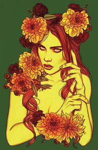 Poison Ivy by Jenny Frison FRAMED 12x16 Art Print DC Comics Poster