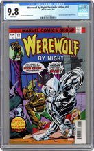 Load image into Gallery viewer, Werewolf by Night #32 Facsimile Edition CGC 9.8 (1st app Moon Knight, Marvel Comics)
