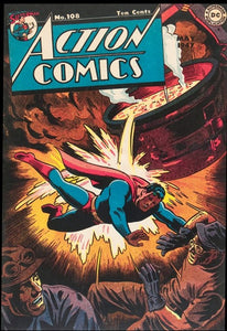 Action Comics #108 Superman 9x12 FRAMED Art Print, Vintage 1947 DC Comics