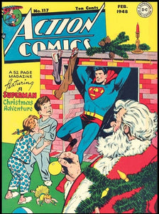 Action Comics #117 Superman 9x12 FRAMED Art Print, Vintage 1948 DC Comics