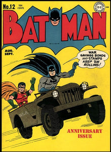 Batman #12 by Jerry Robinson 9x12 FRAMED Art Print, Vintage 1942 DC Comics