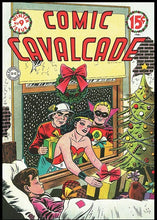 Load image into Gallery viewer, Comic Cavalcade #9 Wonder Woman 9x12 FRAMED Art Print, Vintage 1944 DC
