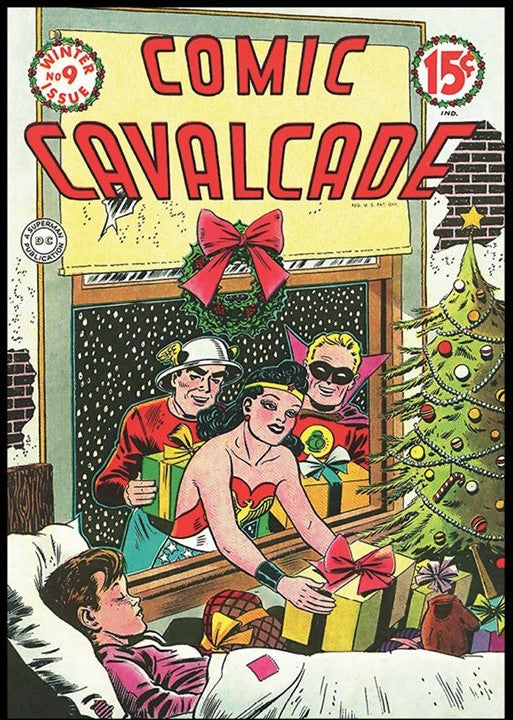 Comic Cavalcade #9 Wonder Woman 9x12 FRAMED Art Print, Vintage 1944 DC