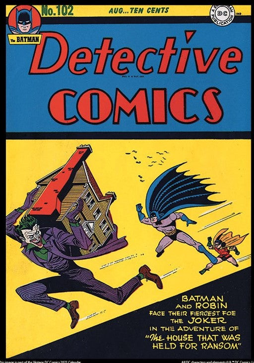 Detective Comics #102 Batman 9x12 FRAMED Art Print, Vintage 1945 DC Comics