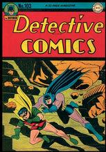 Load image into Gallery viewer, Detective Comics #103 Batman 9x12 FRAMED Art Print, Vintage 1945 DC Comics

