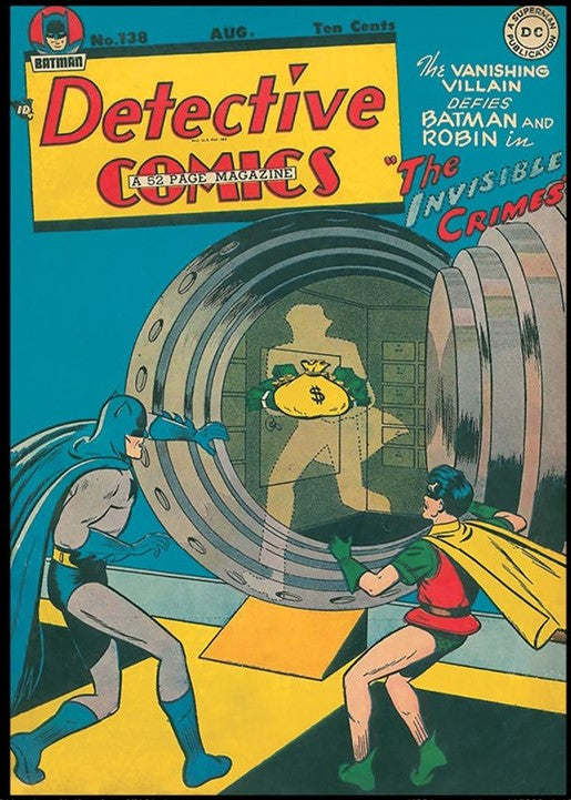 Detective Comics #138 Batman 9x12 FRAMED Art Print, Vintage 1948 DC