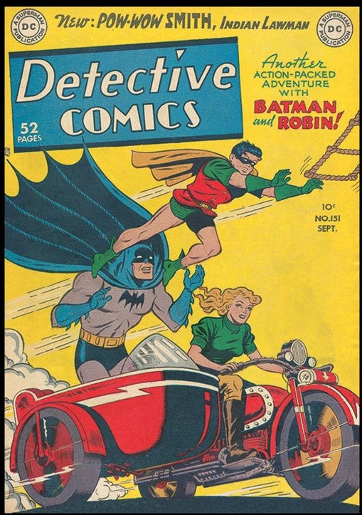 Detective Comics #151 Batman 9x12 FRAMED Art Print, Vintage 1949 DC