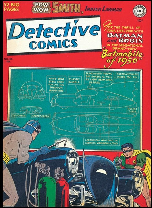 Detective Comics #156 Batman 9x12 FRAMED Art Print, Vintage 1950 DC