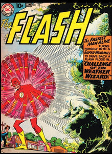 Flash #110 by Carmine Infantino 9x12 FRAMED Art Print, Vintage 1959 DC Comics
