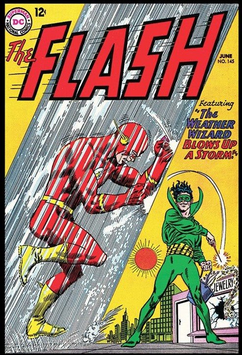 Flash #145 by Carmine Infantino 9x12 FRAMED Art Print, Vintage 1964 DC Comics