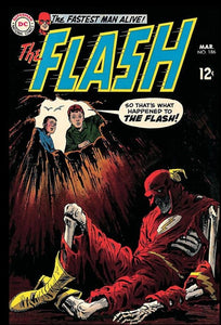 Flash #186 by Ross Andru 9x12 FRAMED Art Print, Vintage 1969 DC Comics