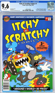 Itchy & Scratchy Comics #1 CGC 9.6 - RARE NEWSSTAND! (1993 Simpsons spin-off)