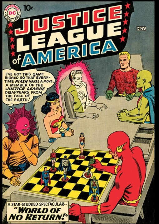 Justice League of America #1 9x12 FRAMED Art Print, Vintage 1960 DC