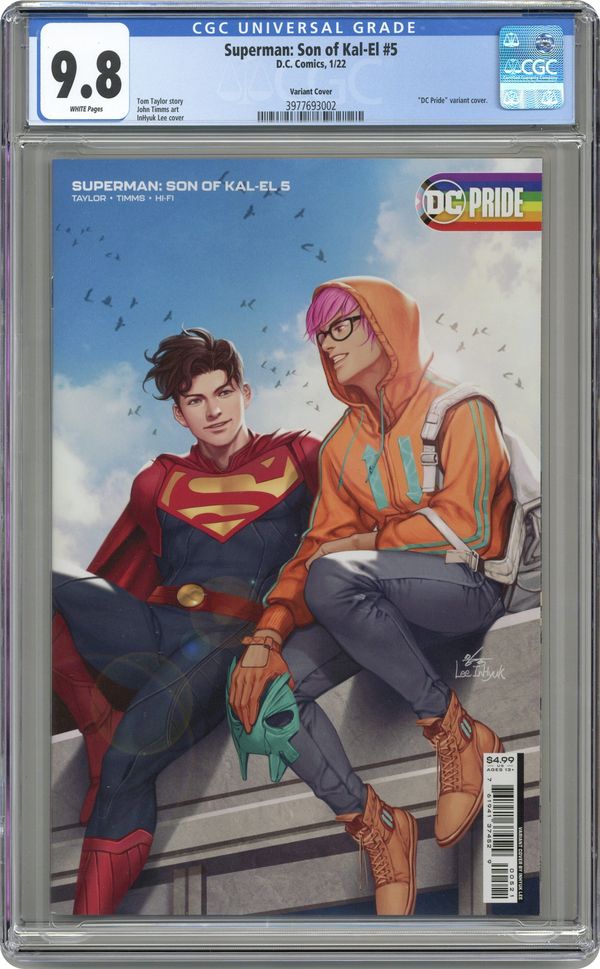 Superman Son of Kal-El #5 CGC 9.8 - Inhyuk Lee Gay Pride