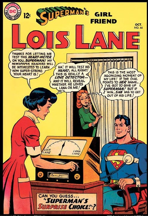 Superman's Girlfriend Lois Lane #44 9x12 FRAMED Art Print, Vintage 1963 DC Comics
