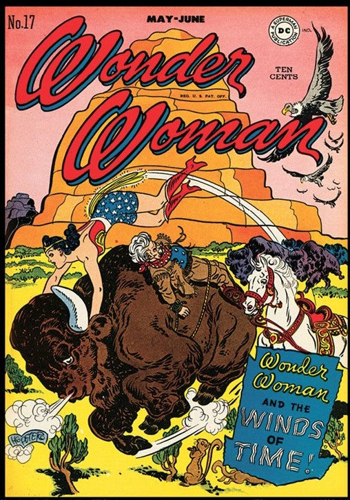 Wonder Woman #17 9x12 FRAMED Art Print, Vintage 1946 DC Comics