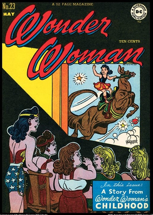 Wonder Woman #23 9x12 FRAMED Art Print, Vintage 1947 DC Comics