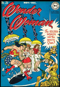 Wonder Woman #26 9x12 FRAMED Art Print, Vintage 1947 DC Comics
