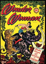 Load image into Gallery viewer, Wonder Woman #9 9x12 FRAMED Art Print, Vintage 1944 DC Comics
